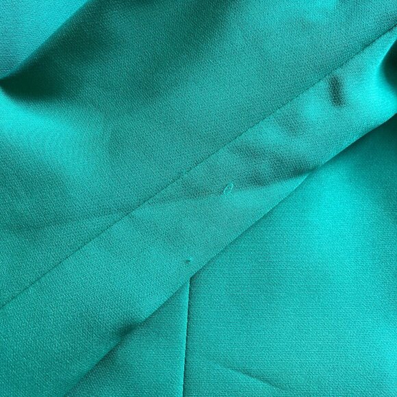 Forever 21 Green Pantsuit Set Blazer & High Rise Trousers Size S Chic Workwear - Picture 14 of 14